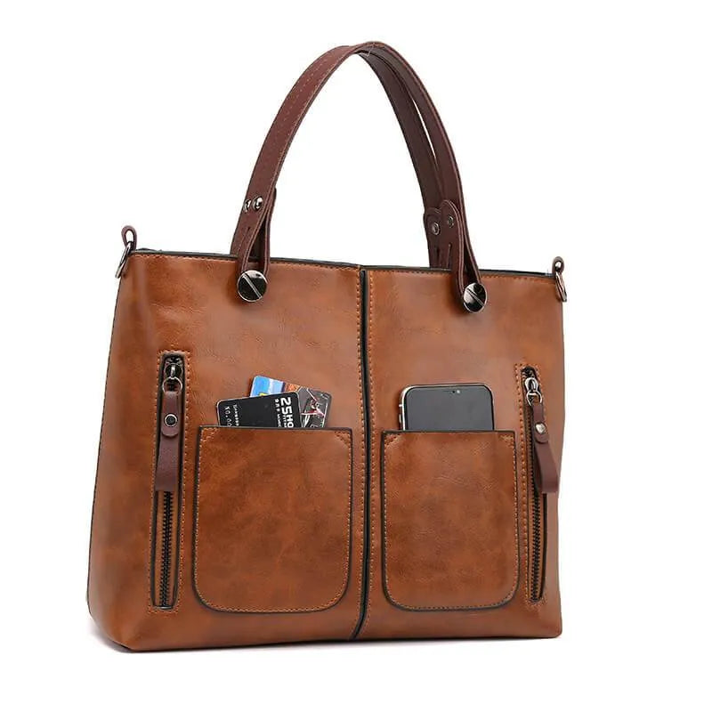 Irène | Leather shoulder bag