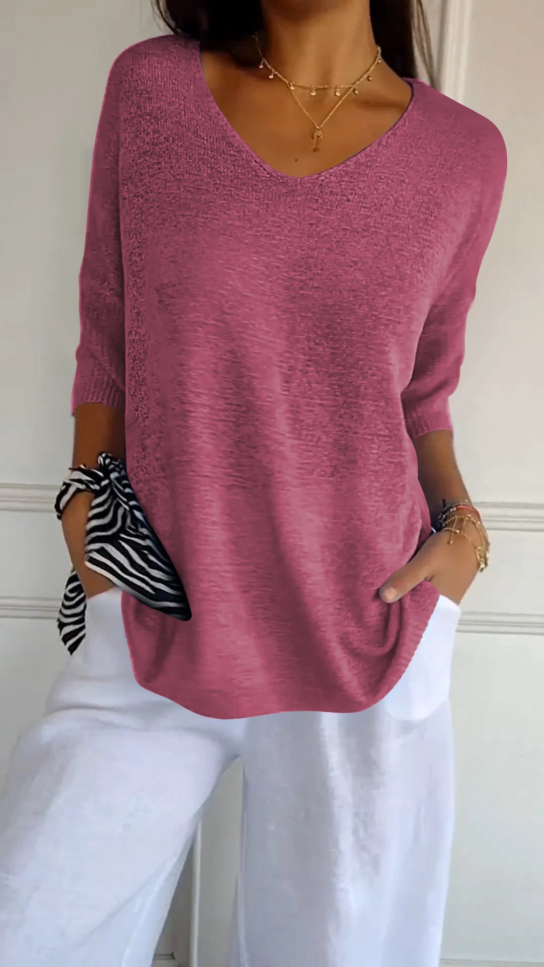Addison | Breezy V-Neck Top