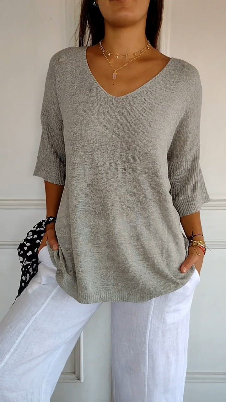 Addison | Breezy V-Neck Top