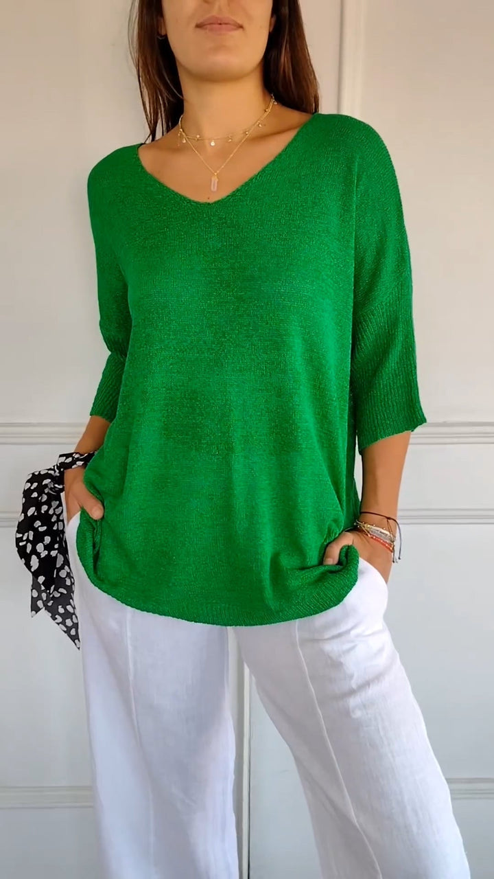 Addison | Breezy V-Neck Top