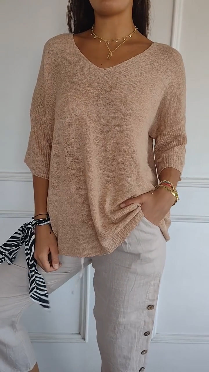 Addison | Breezy V-Neck Top