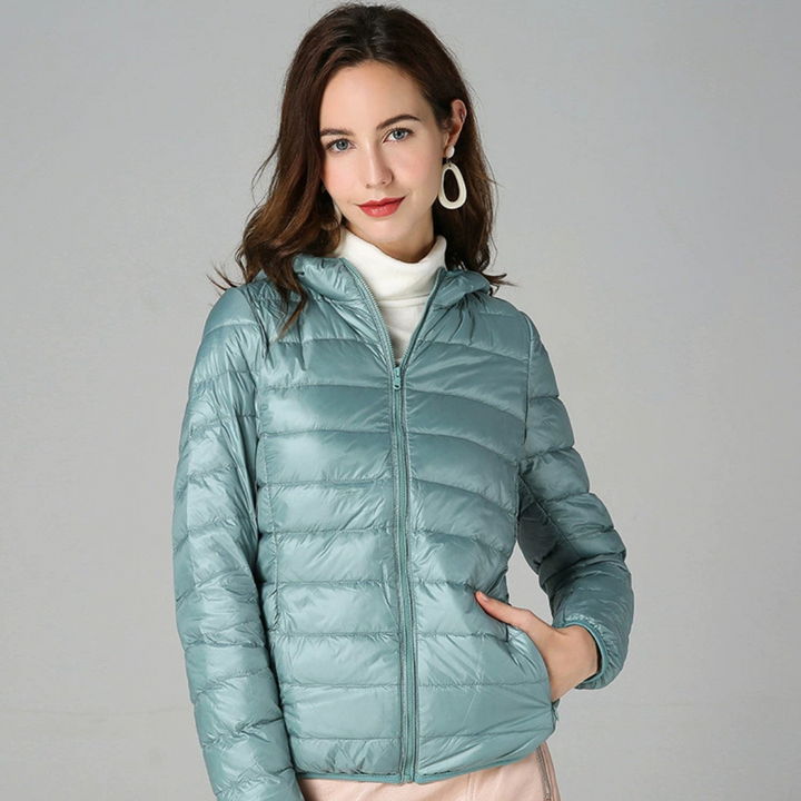 Doloris Lined Mid-Coat | Light Blue
