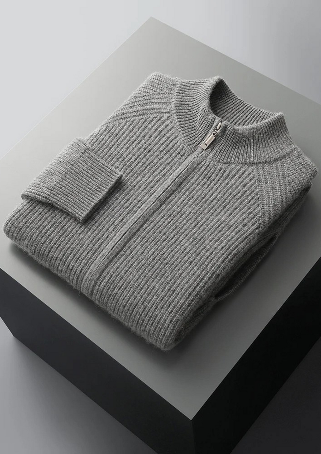 Cashmere Luxury Ribbed Essential Cardigan