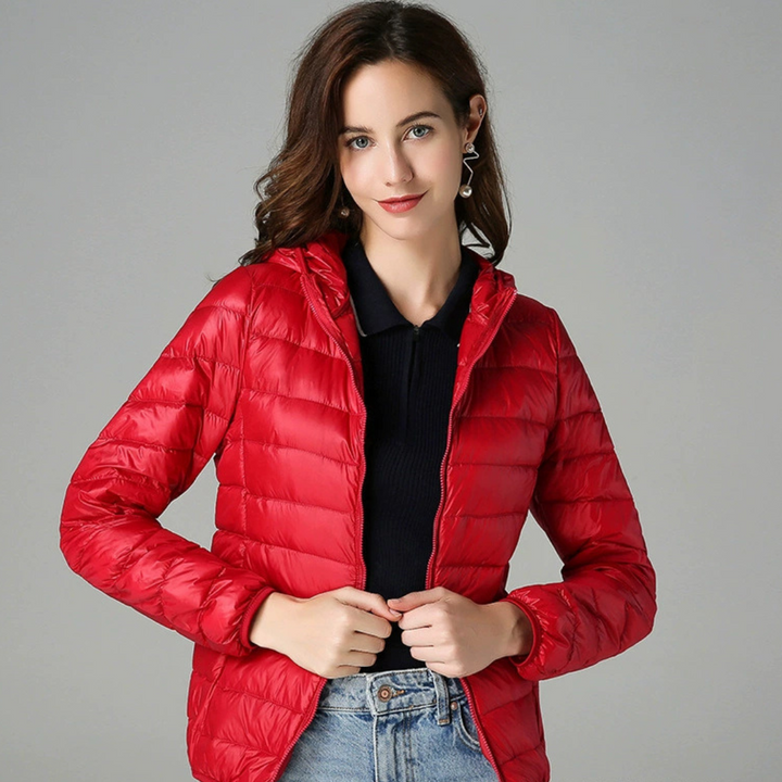Doloris Lined Mid-Coat | Red