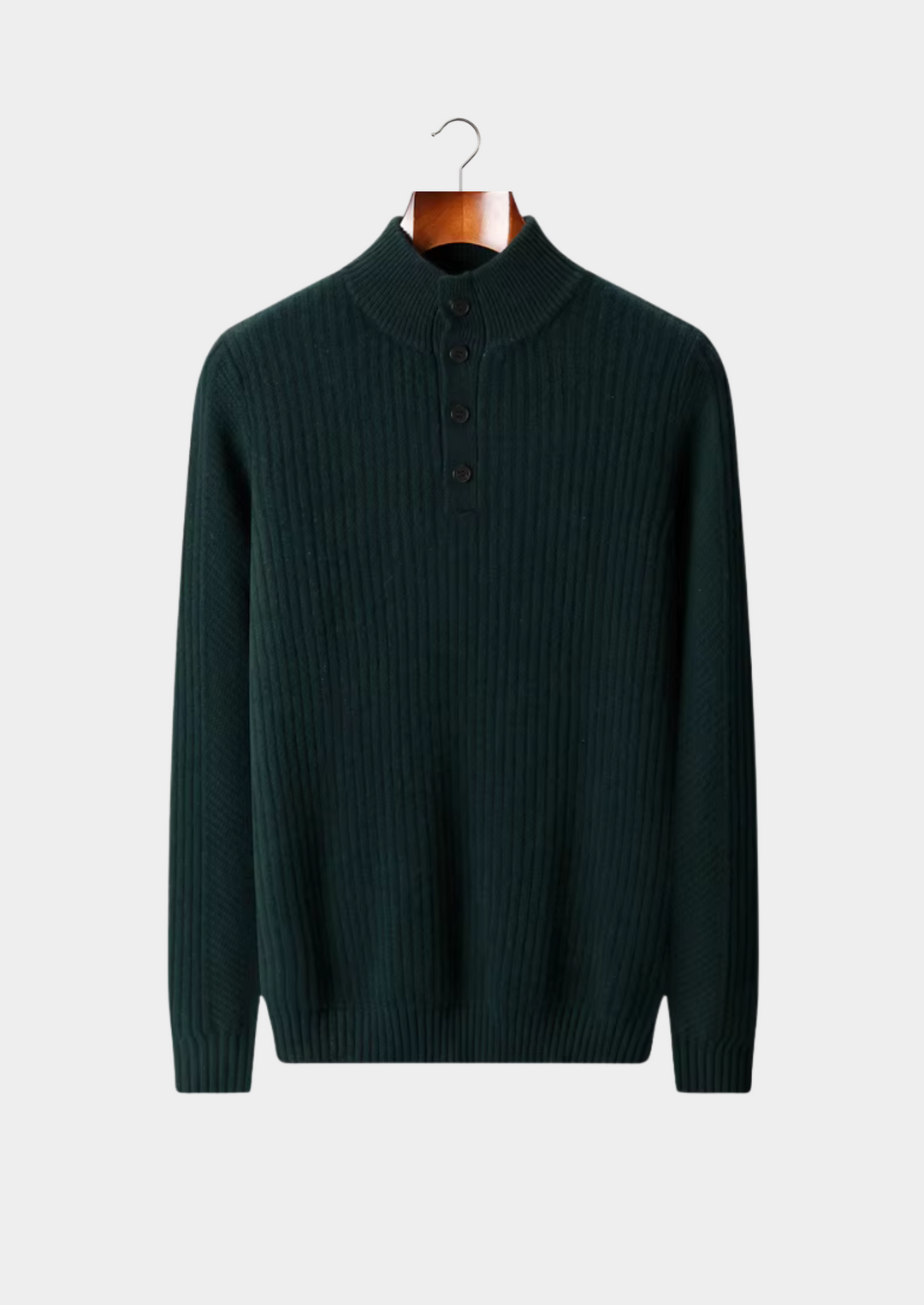 Extra-Fine Merino Ribbed Henley