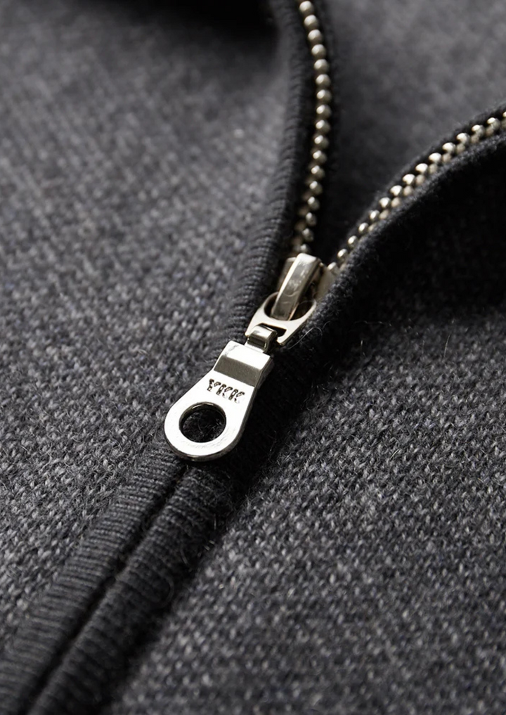 Cashmere Luxury Jacquard Zip Essential