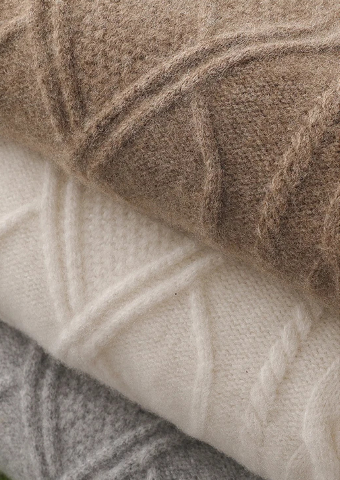 Merino Wool Winter Crewneck Sweater