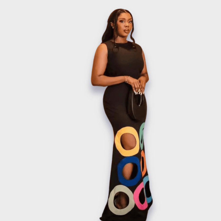Jaslynn | Artistic dress made of handmade premium fabric