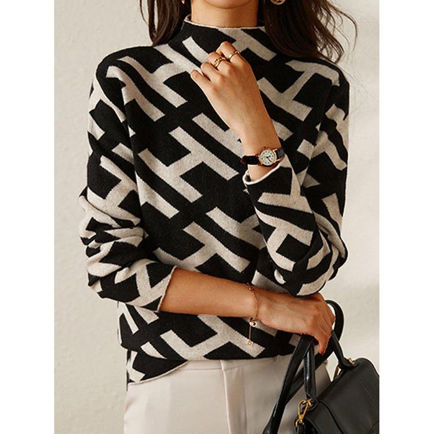 Liz | Elegant Geometric Sweater