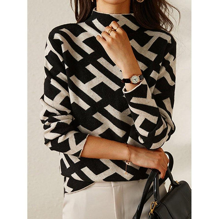 Liz | Elegant Geometric Sweater