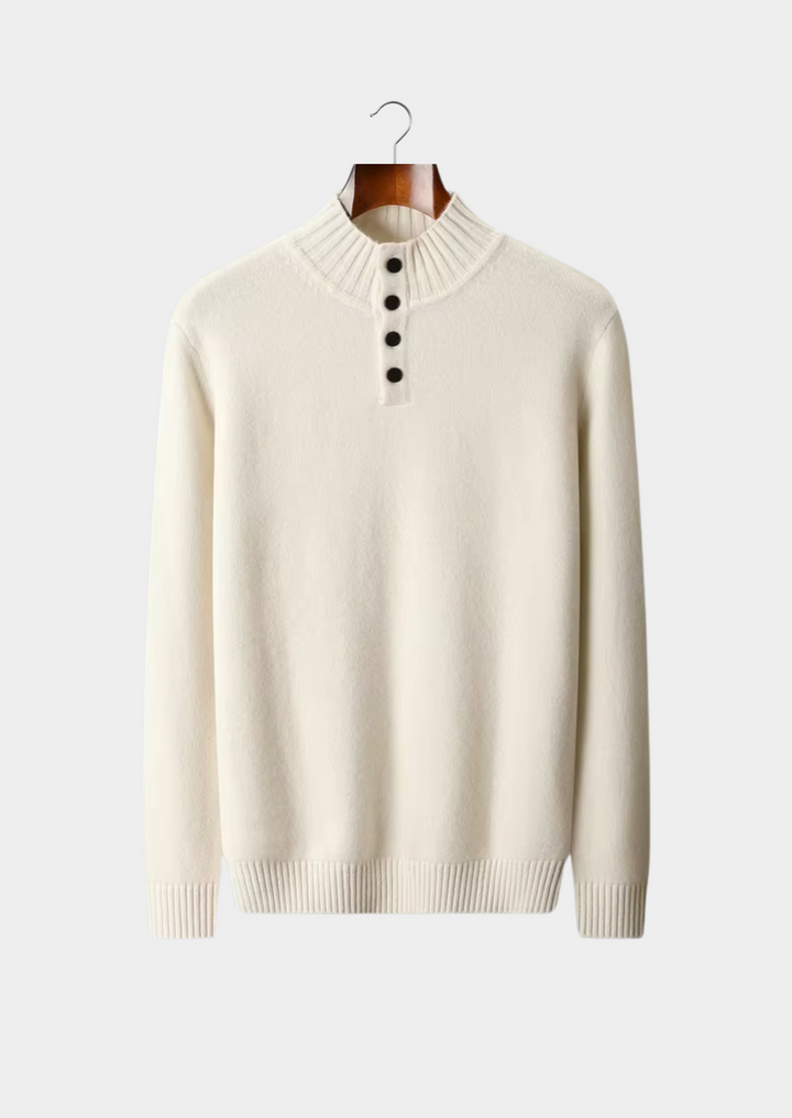 Merino Classic Button Knit