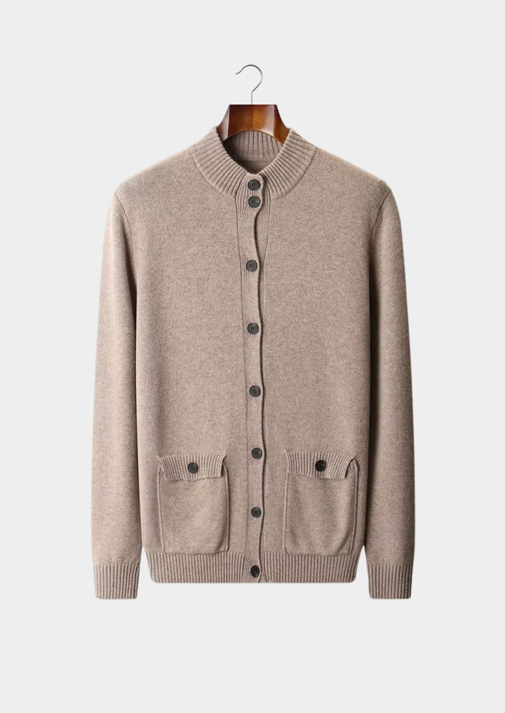 Pure Extra-Fine Merino Wool Classic Button Cardigan