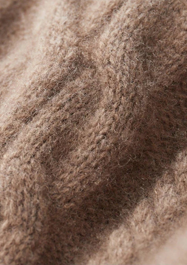 Merino Wool Winter Crewneck Sweater