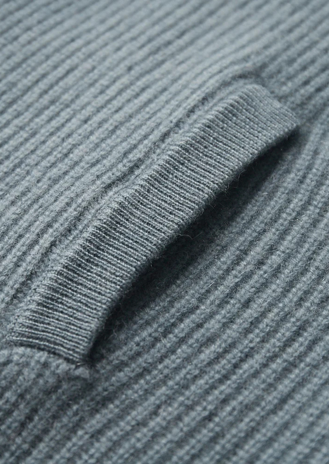 Cashmere Luxury Ribbed Essential Cardigan