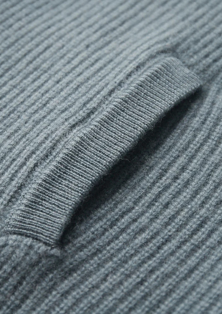 Cashmere Luxury Ribbed Essential Cardigan