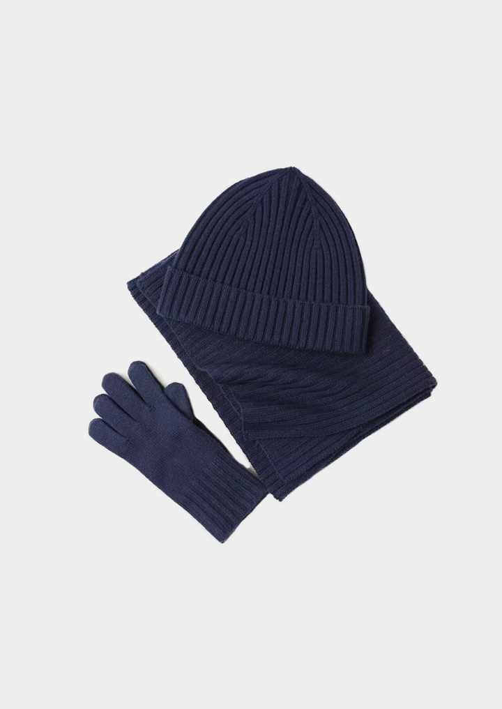 Merino Wool Wintertime Essentials in Navy Blue
