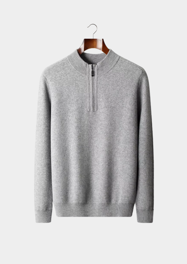 Premium Cashmere Half-Zip Knit