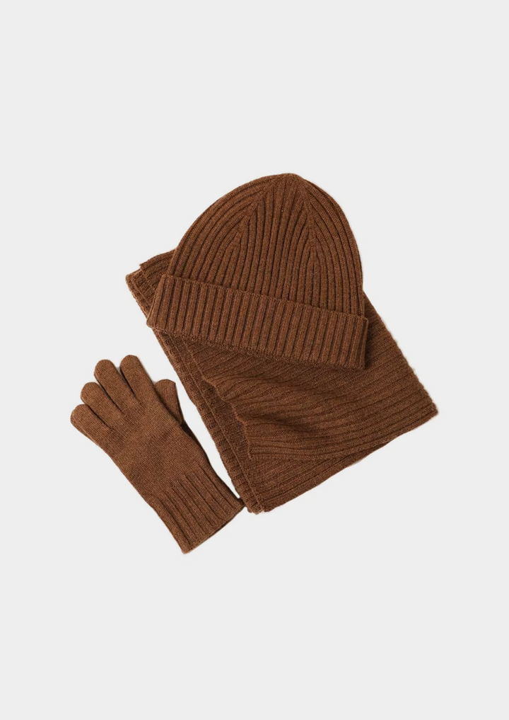 Wintertime Signature Merino Knit – Coffee