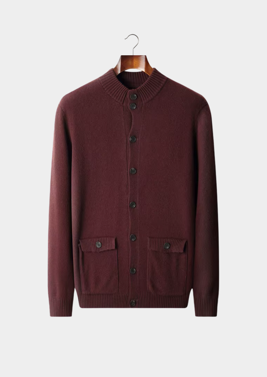 Pure Extra-Fine Merino Wool Classic Button Cardigan