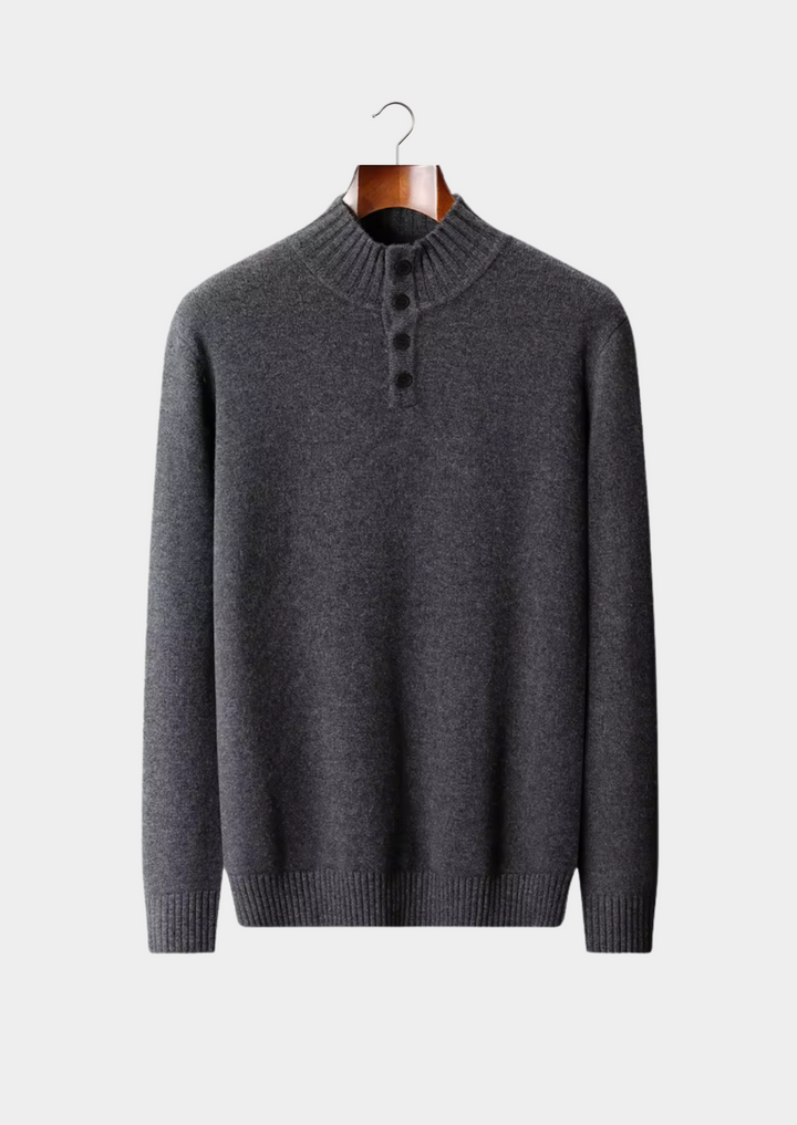 Merino Classic Button Knit