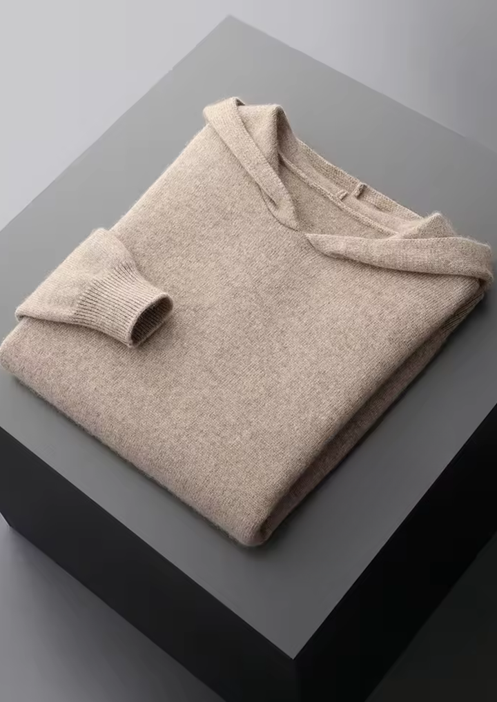 Cashmere Luxury Essential Knit Hoodie