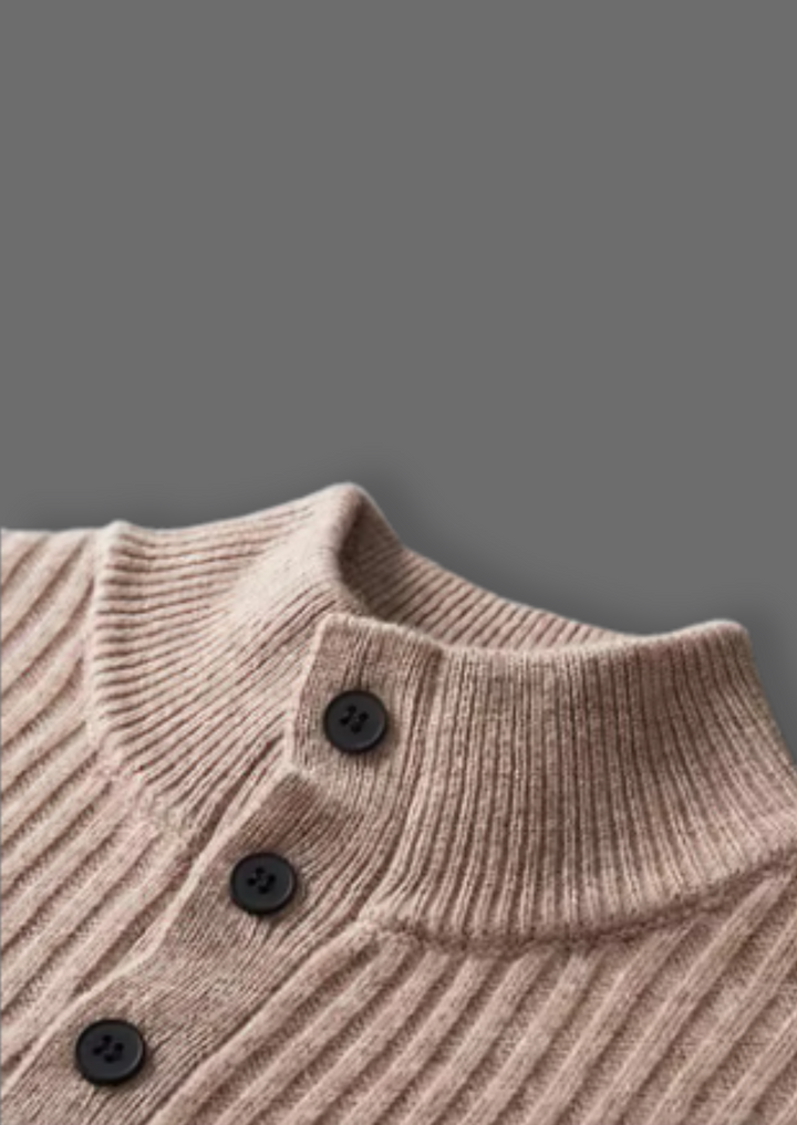 Extra-Fine Merino Ribbed Henley
