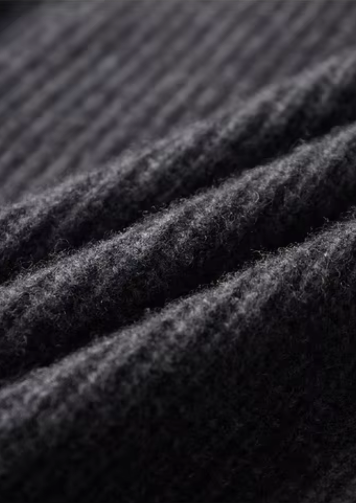 Signature Merino Dual-Zip Funnel Cardigan