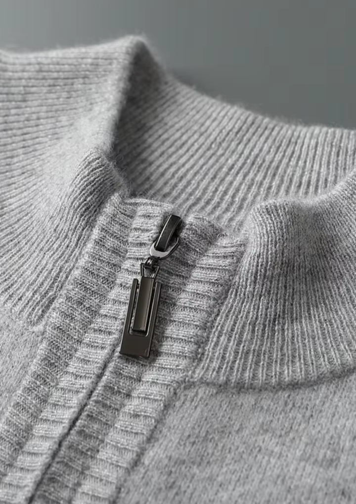 Premium Cashmere Half-Zip Knit