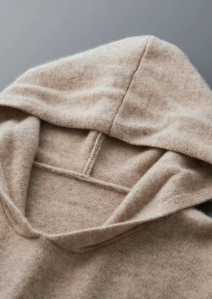Cashmere Luxury Essential Knit Hoodie