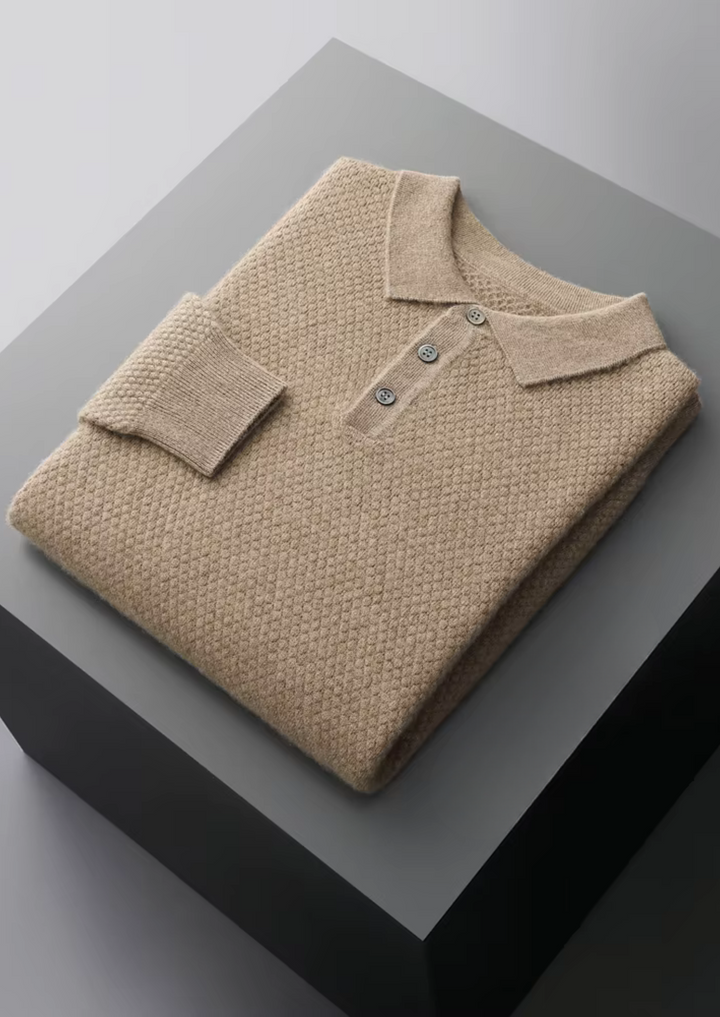 Cashmere Modern Knit Polo