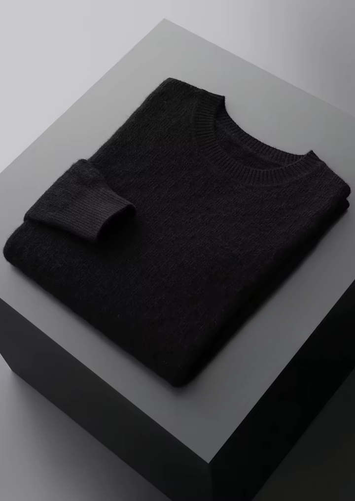 Luxury Cashmere Texture Knit Sweater