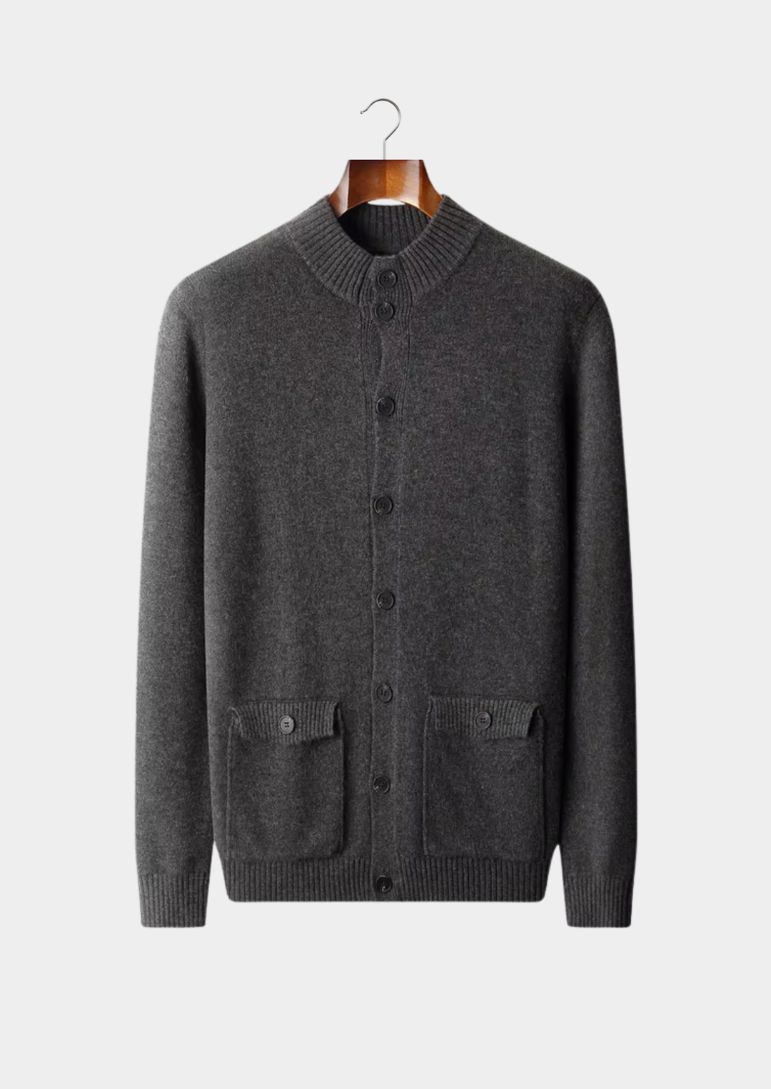 Pure Extra-Fine Merino Wool Classic Button Cardigan