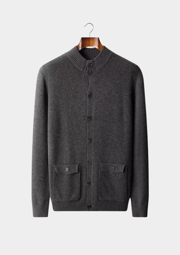 Pure Extra-Fine Merino Wool Classic Button Cardigan