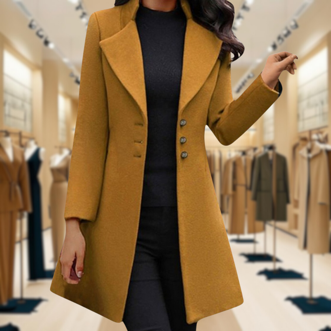 Serayne | Elegant Long-Sleeve Coat