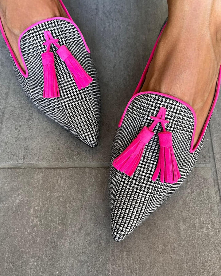 Francesca | Tassel Pointed Loafers