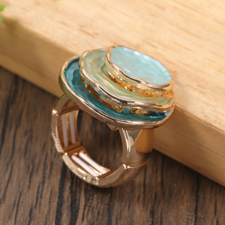 Luna | Boho Triple-Layer Enamel Ring