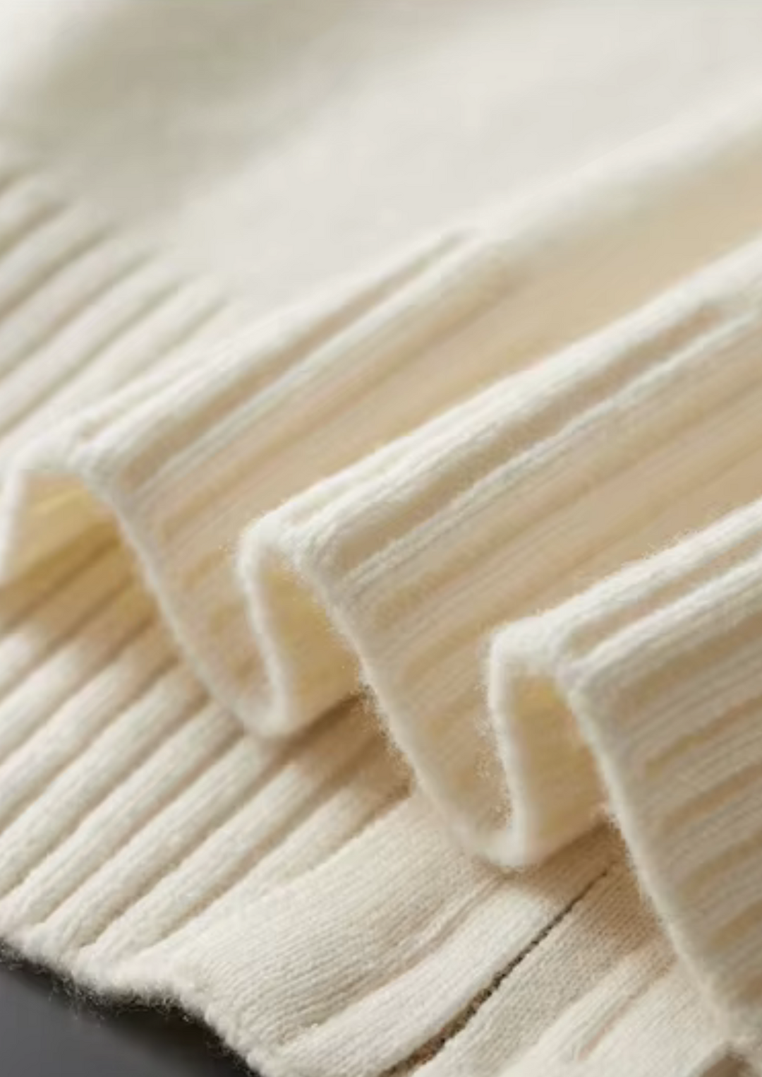 Pure Extra-Fine Merino Wool Two-Tone Zip Luxury Cardigan