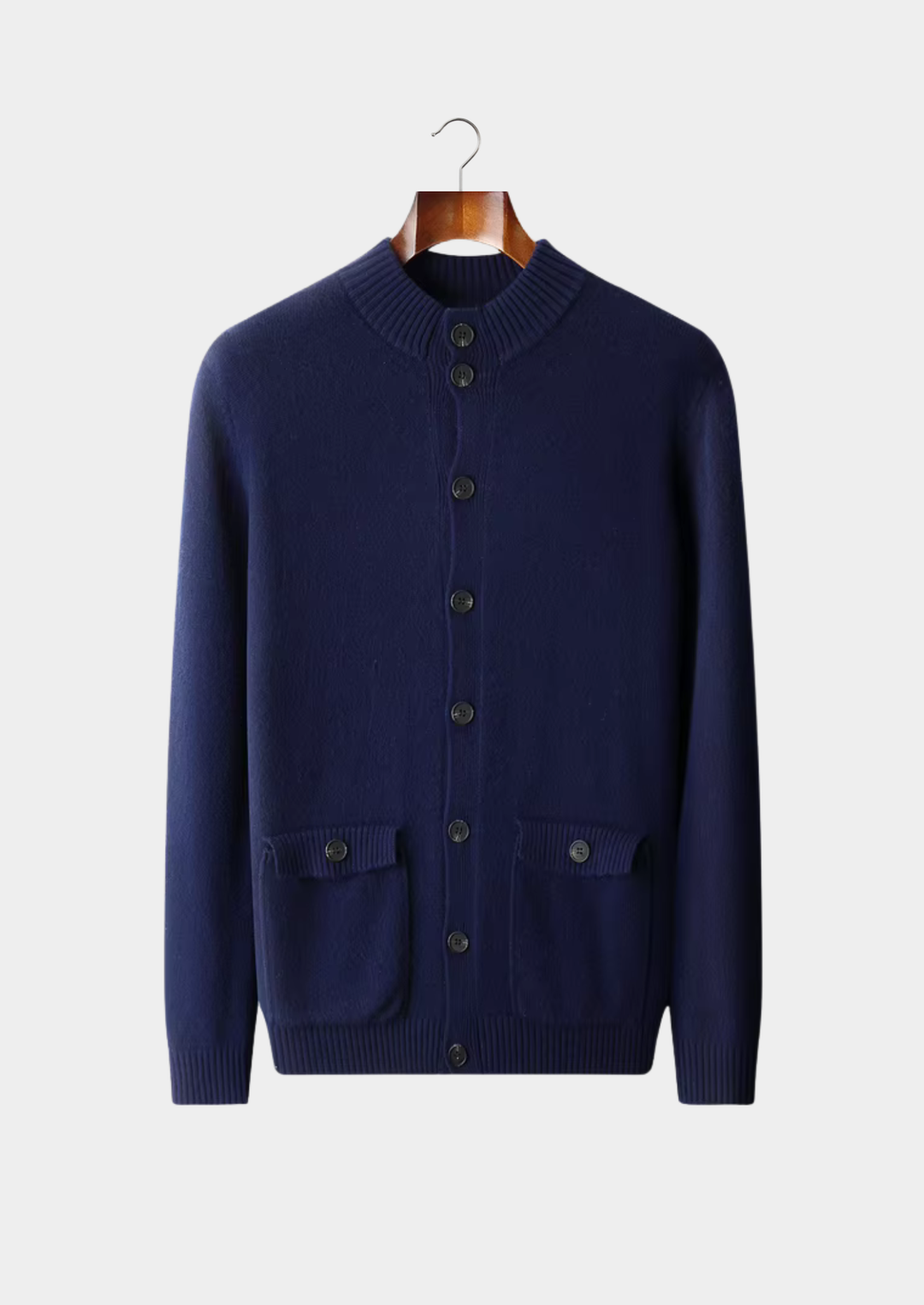 Pure Extra-Fine Merino Wool Classic Button Cardigan