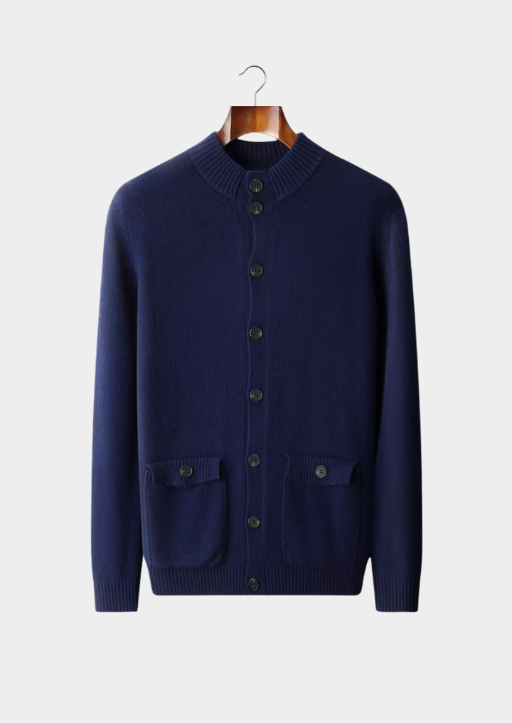 Pure Extra-Fine Merino Wool Classic Button Cardigan