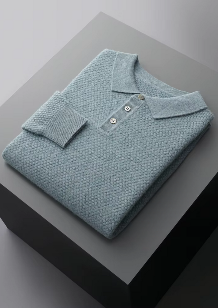 Cashmere Modern Knit Polo