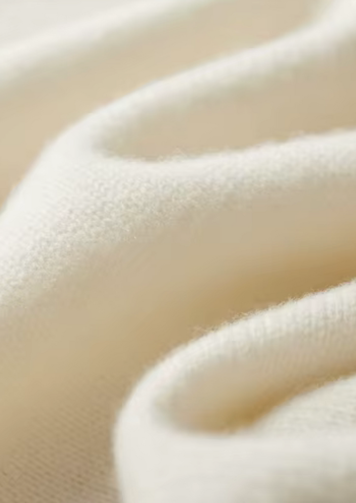 Pure Extra-Fine Merino Wool Two-Tone Zip Luxury Cardigan