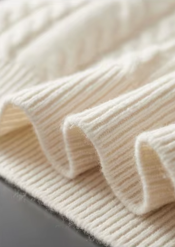 Pure Extra-Fine Merino Wool Striped Half-Zip Sweater