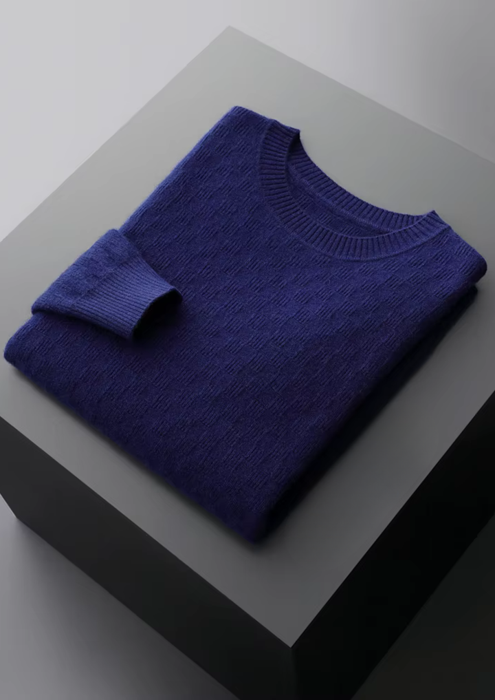 Luxury Cashmere Texture Knit Sweater