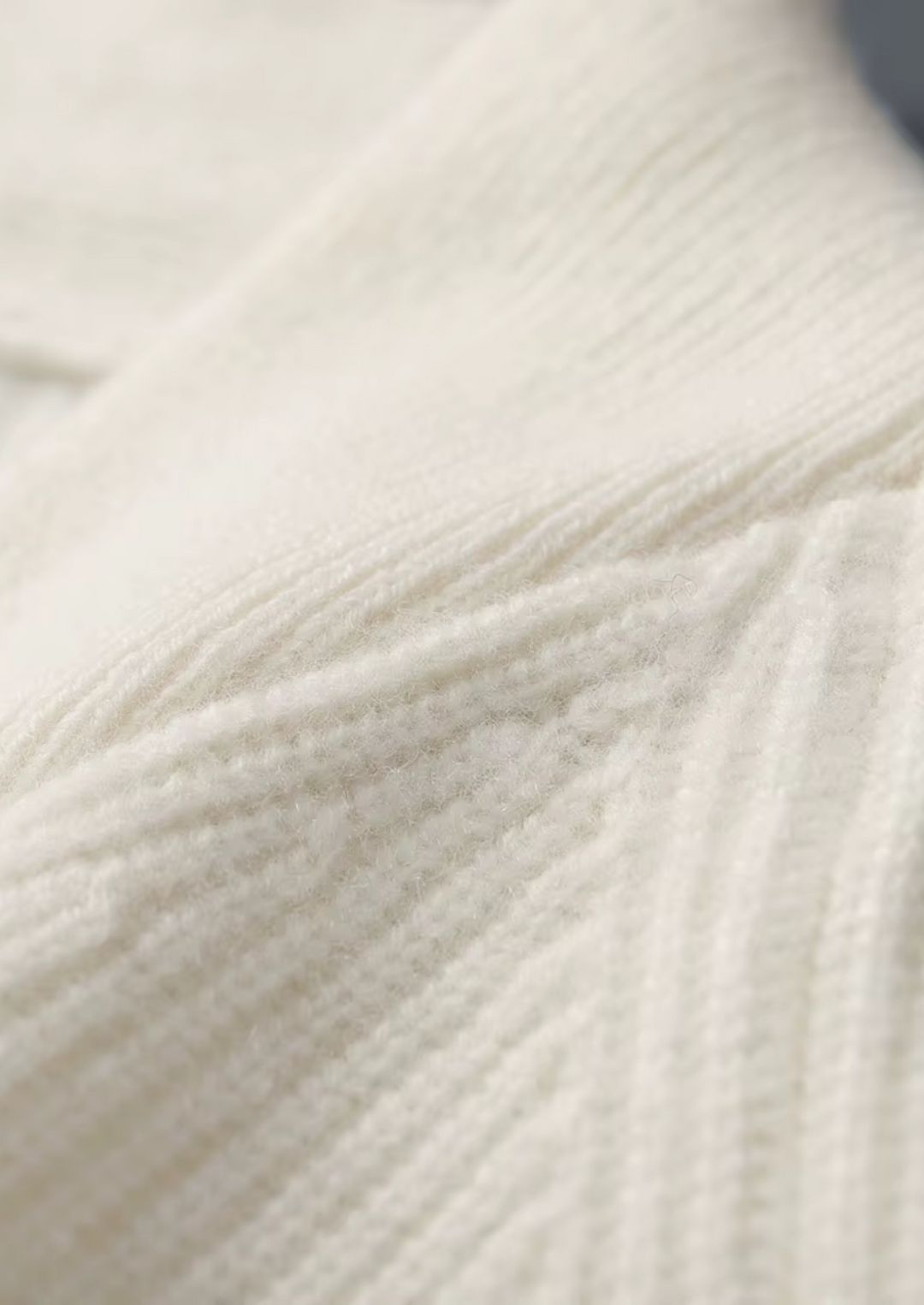 Luxury Cashmere Ribbed V-Neck Knit