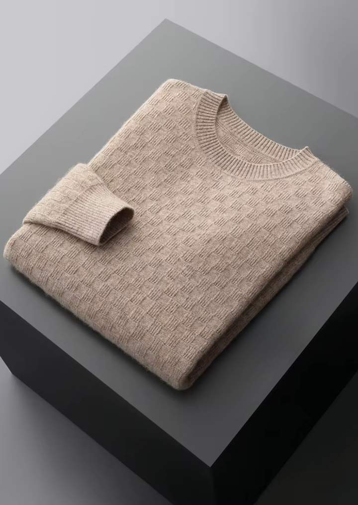 Luxury Cashmere Texture Knit Sweater
