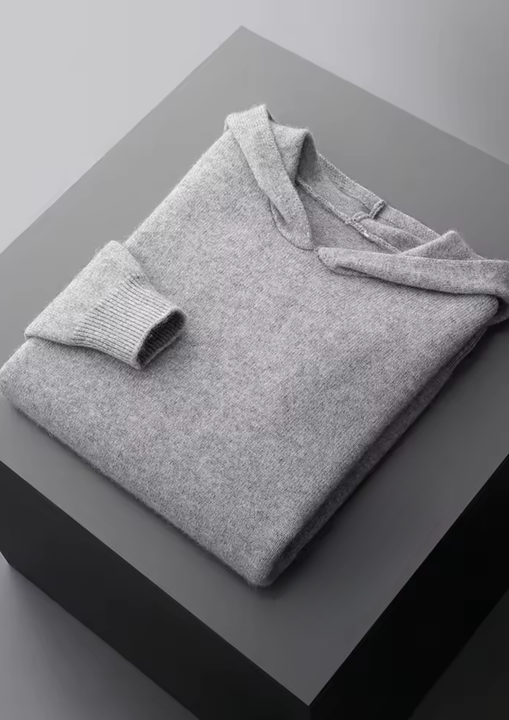 Cashmere Luxury Essential Knit Hoodie