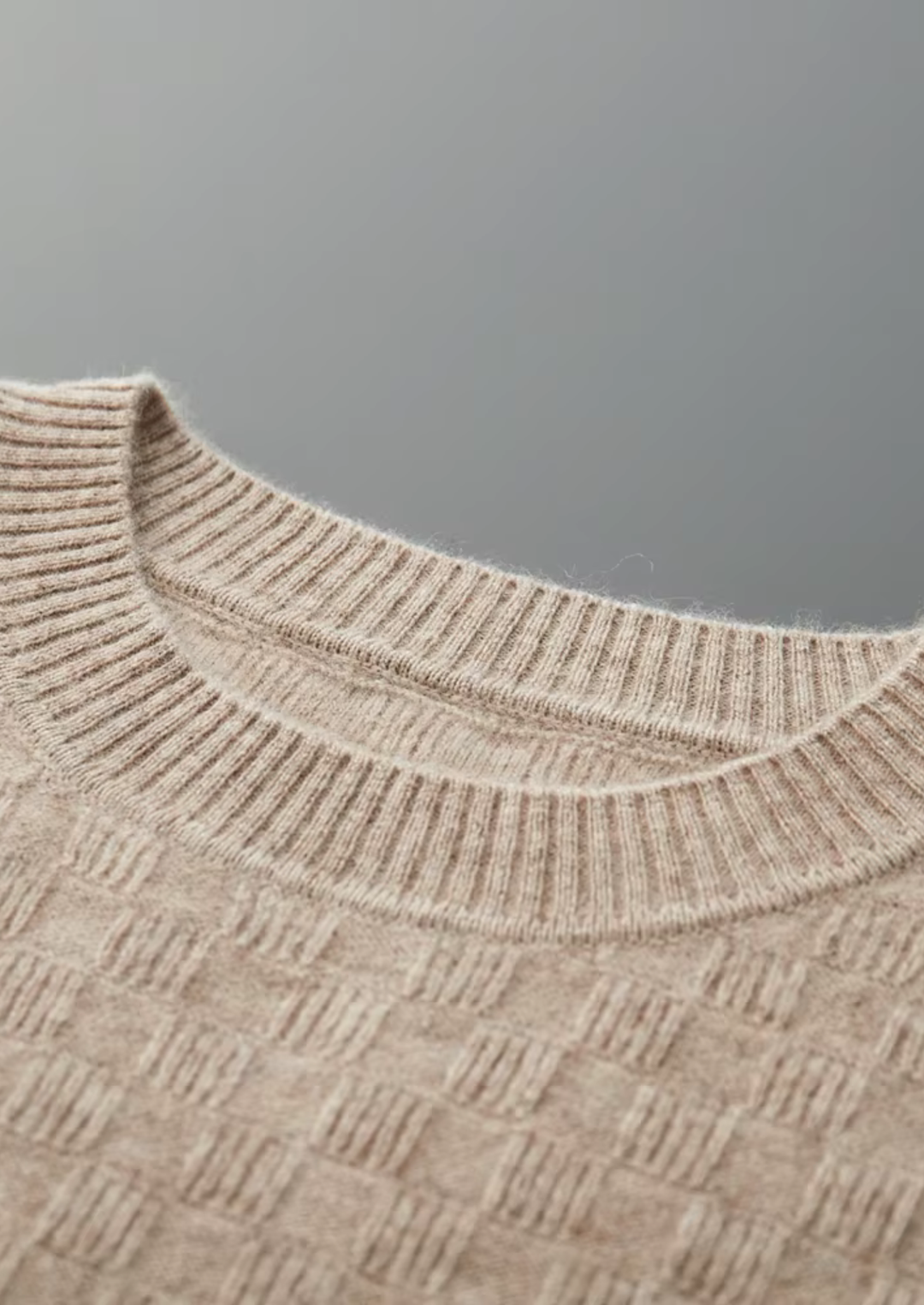 Luxury Cashmere Texture Knit Sweater