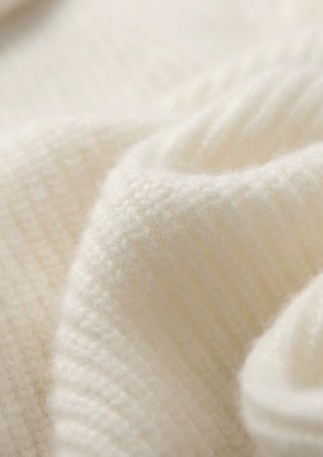 Luxury Cashmere Ribbed V-Neck Knit