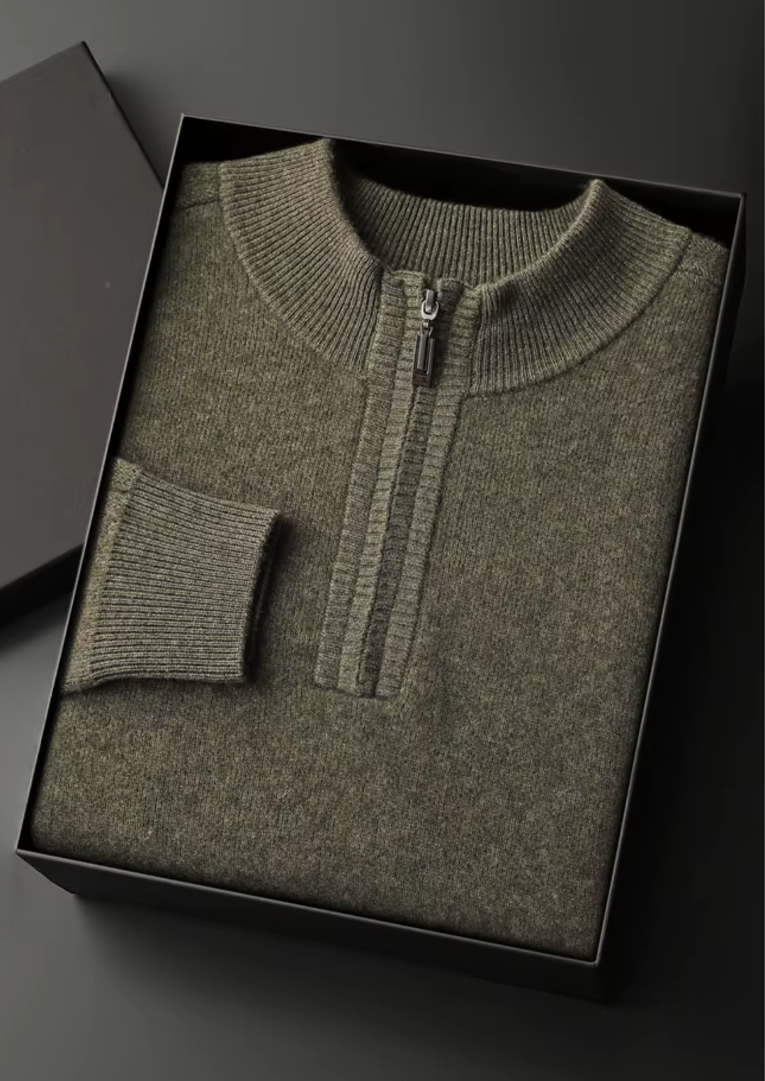 Premium Cashmere Half-Zip Knit