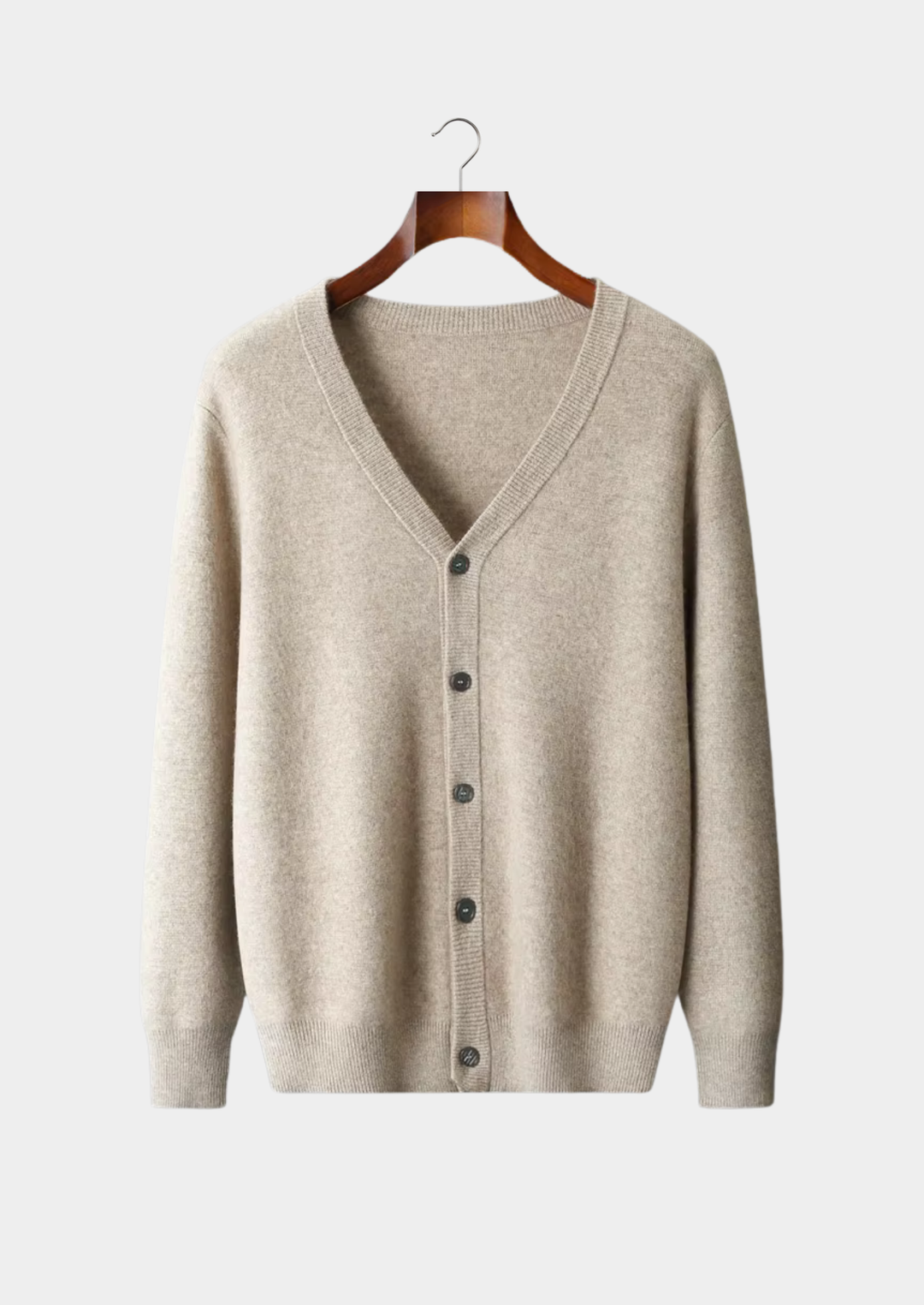 Pure Extra-Fine Merino Wool Essential Luxury Cardigan